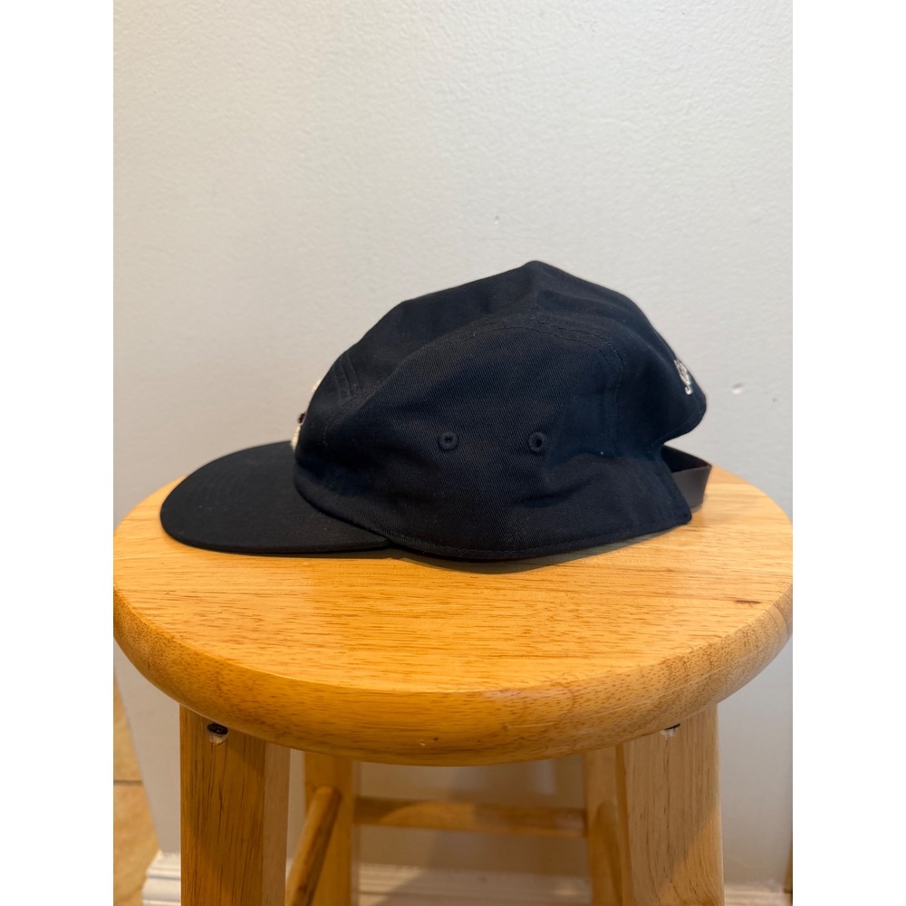 Kith Mens K Winged Foot Chenille Patch 5-Panel Camper Hat Navy Blue KHM050993 - Picture 2 of 7